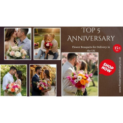 Top 5 Anniversary Flower Bouquets for Delivery in the UK
